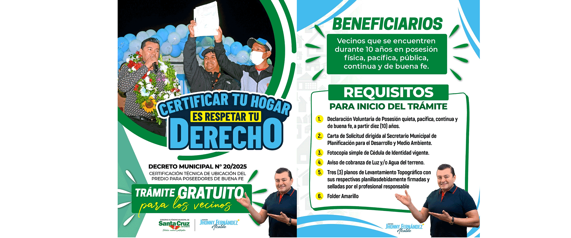 Certificación de Datos Técnicos y de Ubicación para Poseedores de Buena Fé